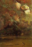 Bierstadt, Albert - Ferns and Rocks on an Embankment